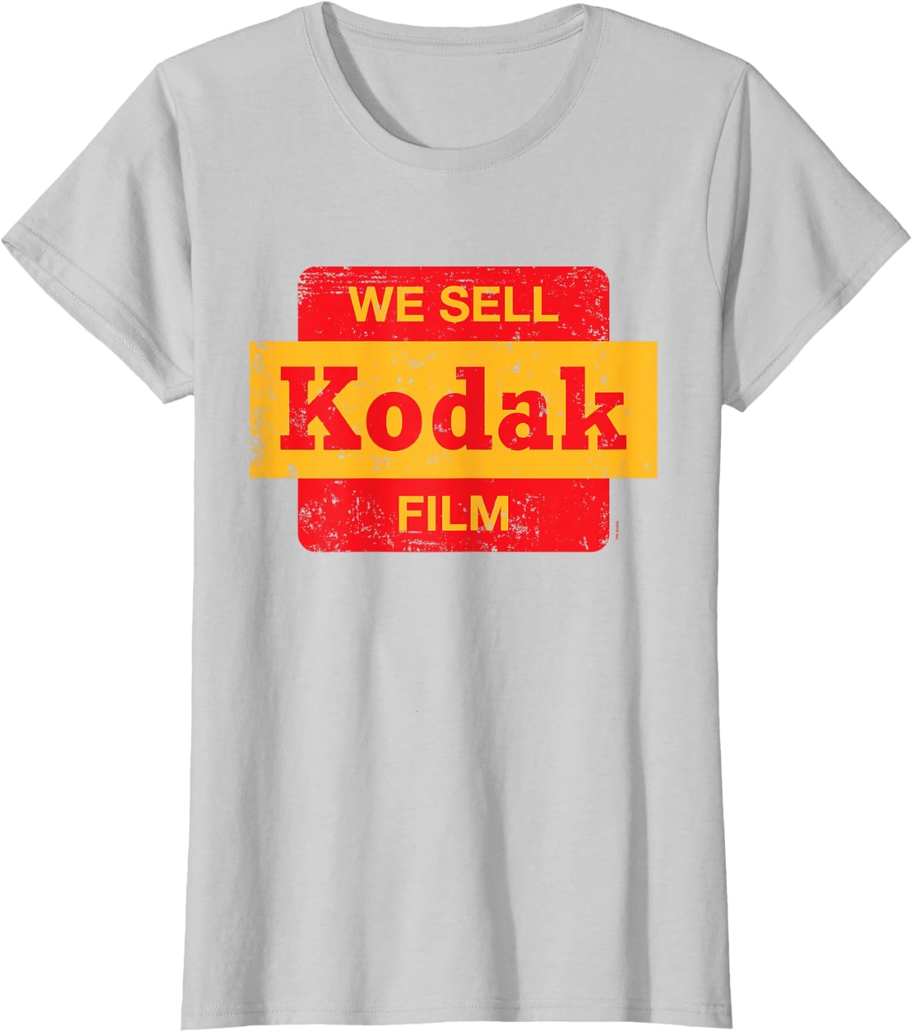 image:imageVintage We Sell Kodak Film Retail Sign Design TShirt SmallSilver Grey
