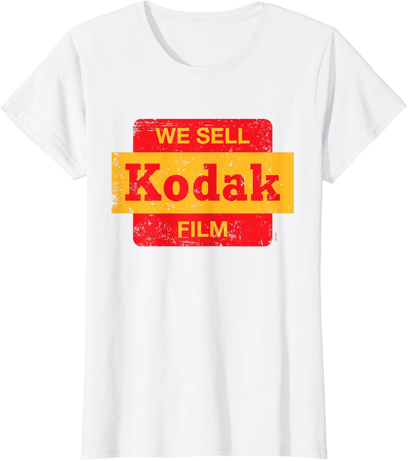image:imageVintage We Sell Kodak Film Retail Sign Design TShirt SmallWhite