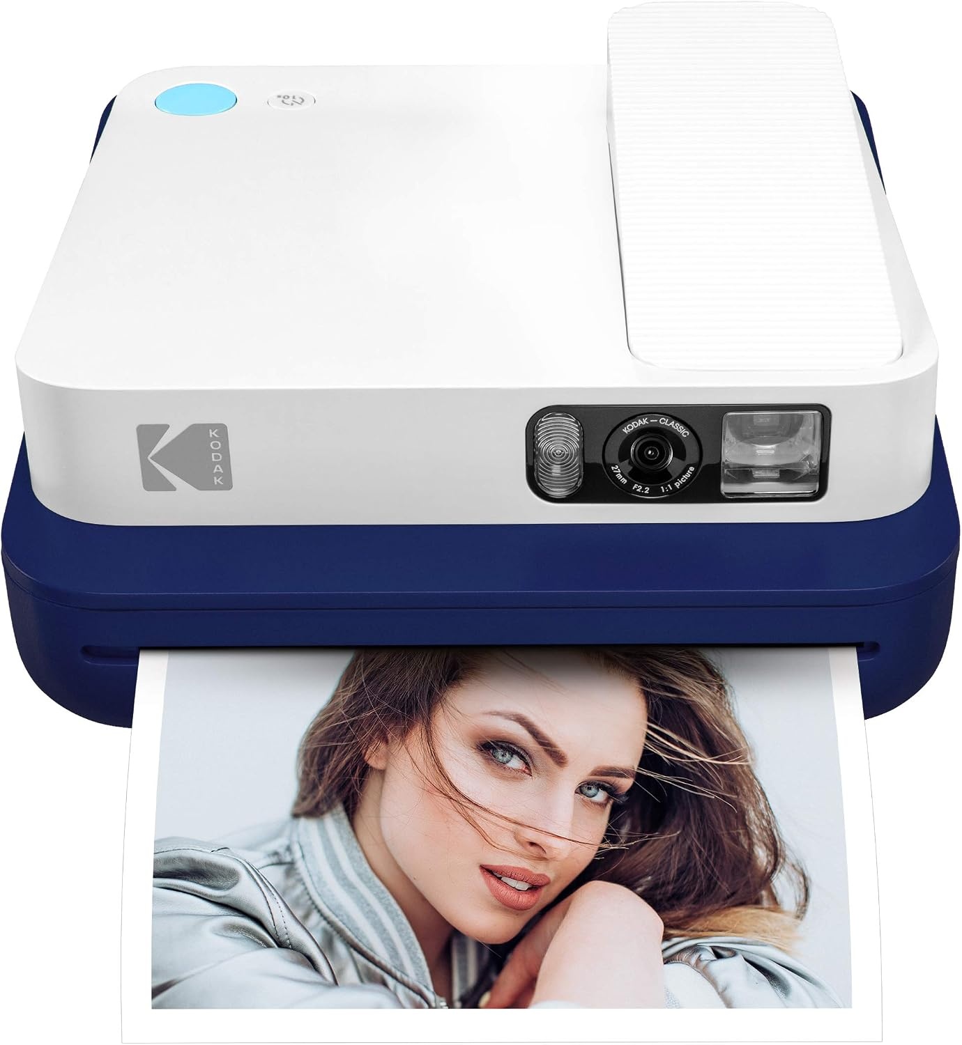 image:imageZink KODAK Smile Classic Digital Instant Camera for 35 x 425 Zink Photo Paper Bluetooth 16MP Pictures Blue