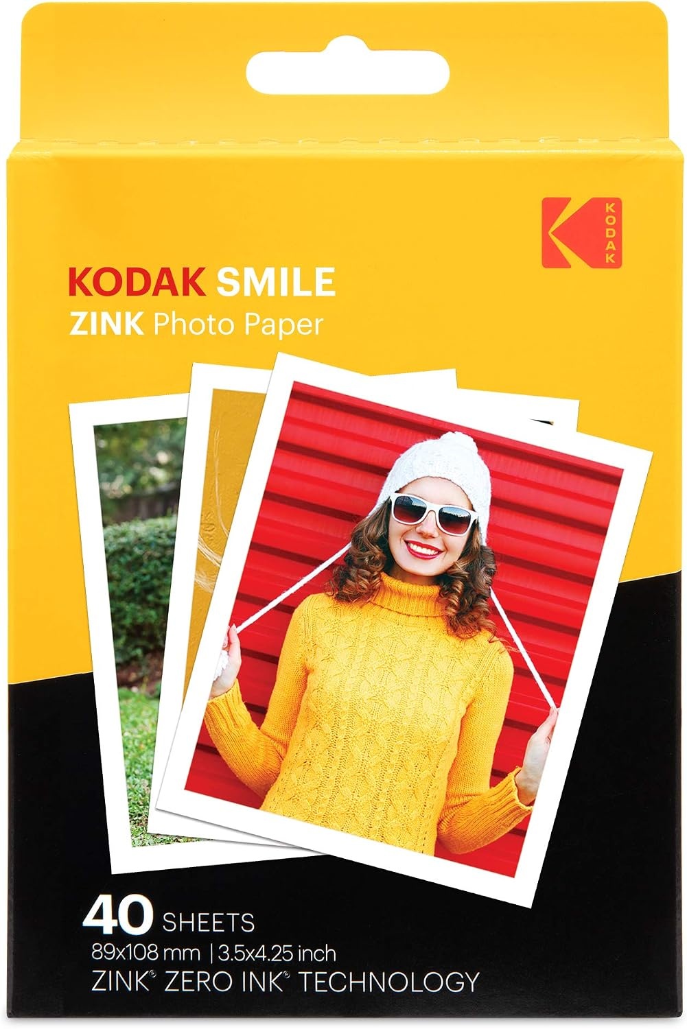 image:imageZink Kodak 3x4 Premium Zink Photo Paper 40 Pack Accessory Kit with Photo Album Case Stickers Markers