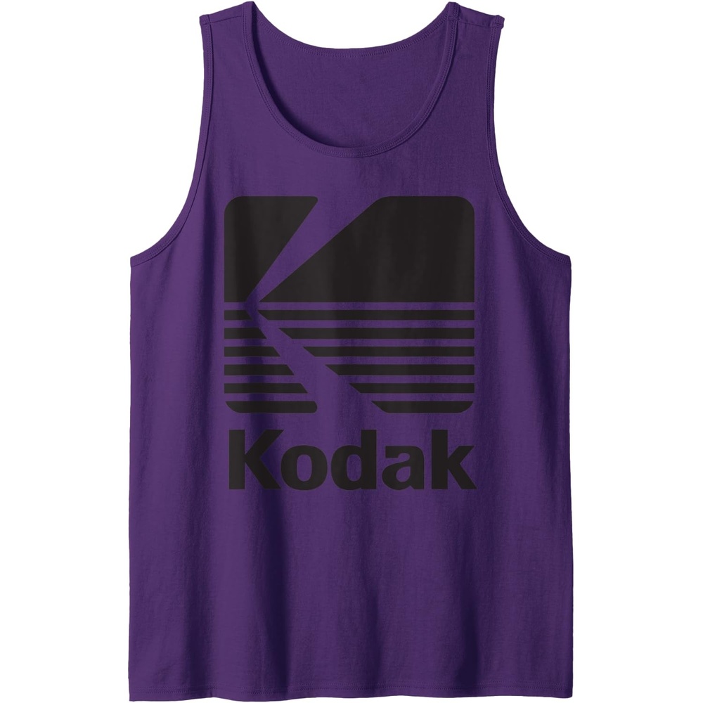 image:image80s Vintage Kodak Logo Black Tank TopPurple