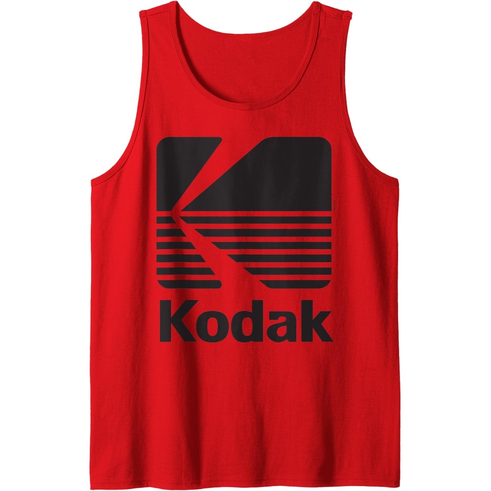 image:image80s Vintage Kodak Logo Black Tank TopRed