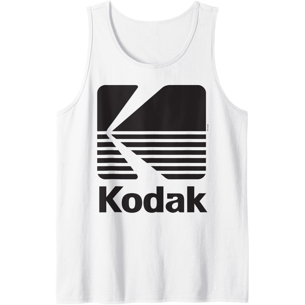 image:image80s Vintage Kodak Logo Black Tank TopWhite