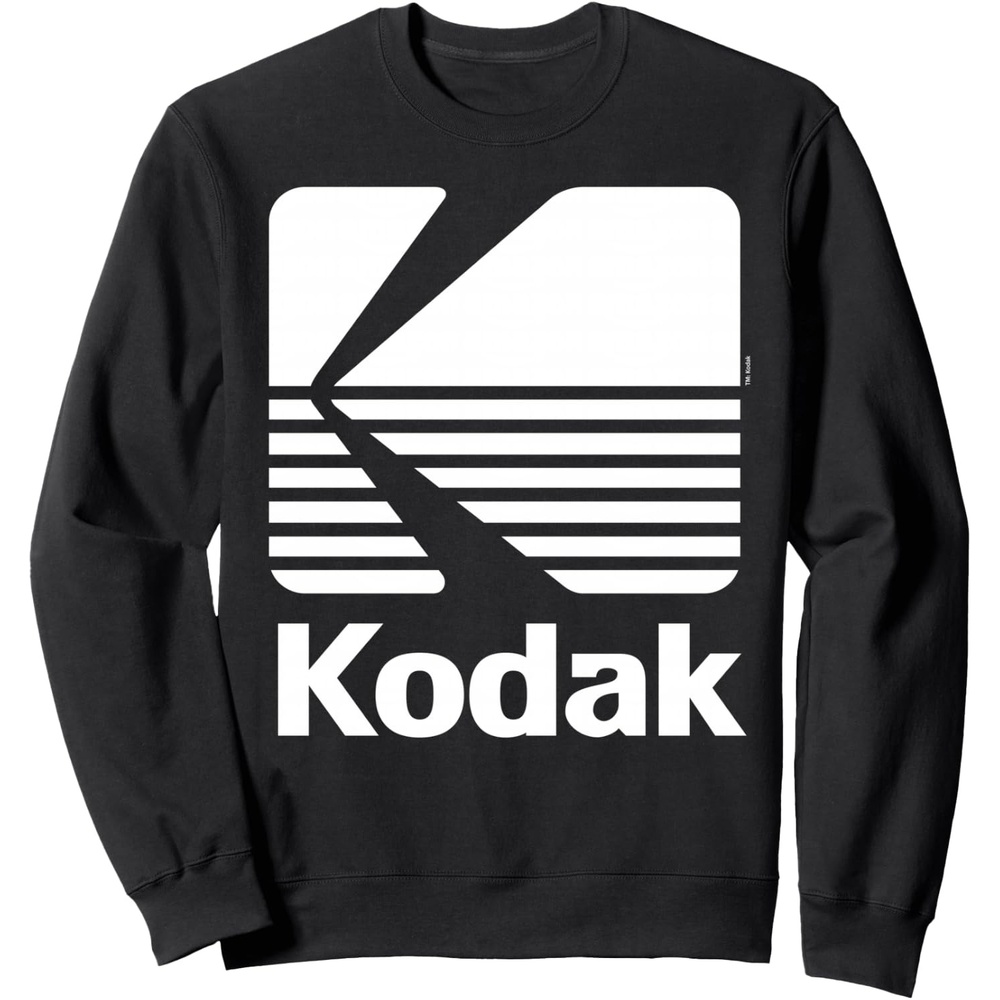 image:image80s Vintage Kodak Logo White SweatshirtBlack