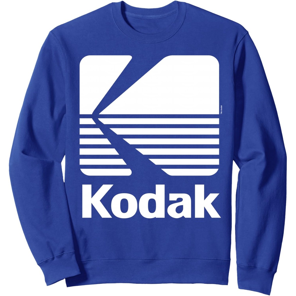 image:image80s Vintage Kodak Logo White SweatshirtRoyal Blue