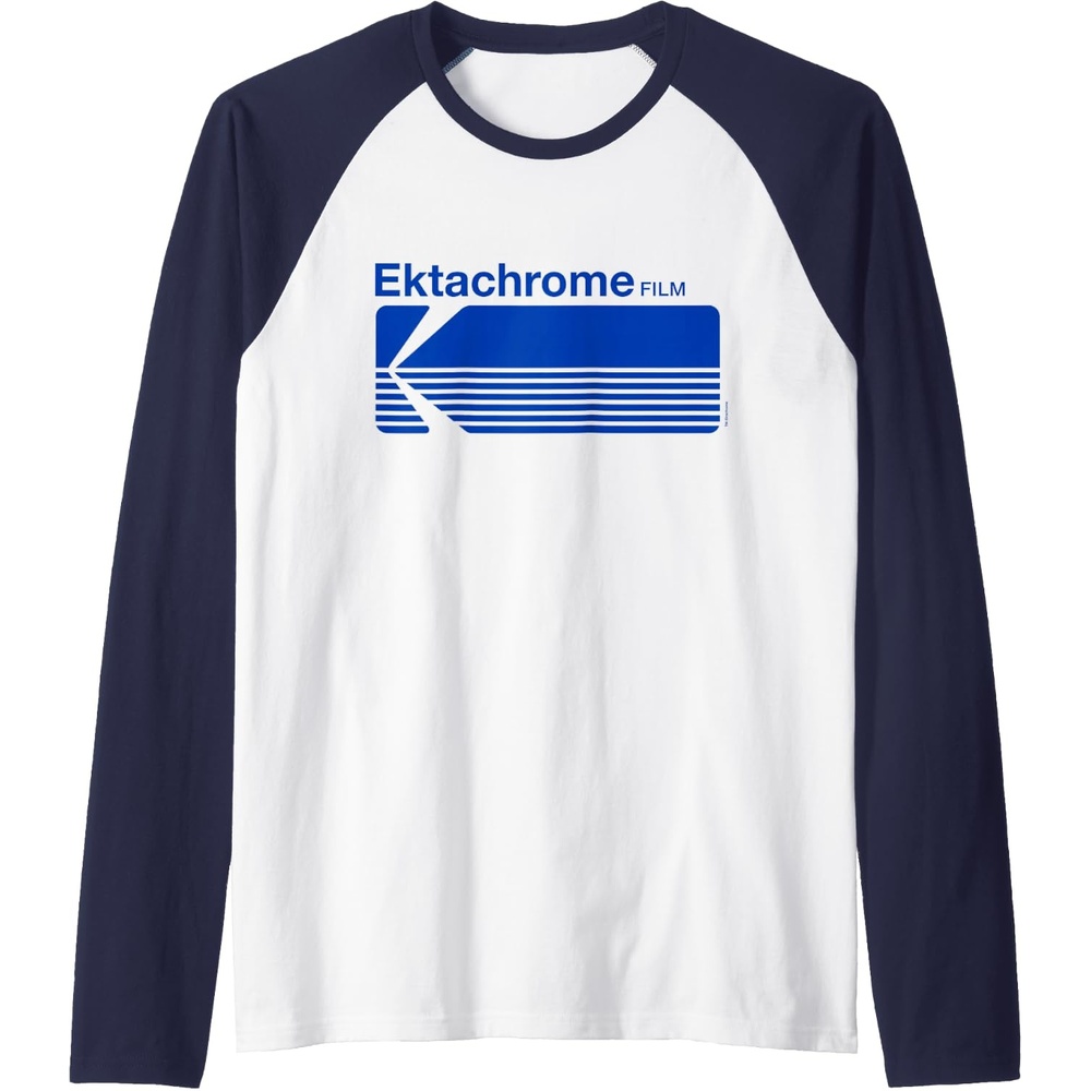 image:imageEktachrome Film Vintage Logo Raglan Baseball TeeNavy BlueWhite