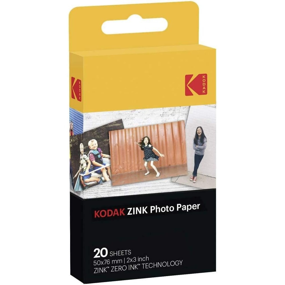 image:imageKODAK 2x3 Premium StickyBacked ZINK Photo Paper 100 Sheets Compatible With Kodak Step Step Slim Printomatic Printomatic Smile Step Touch20 Sheets