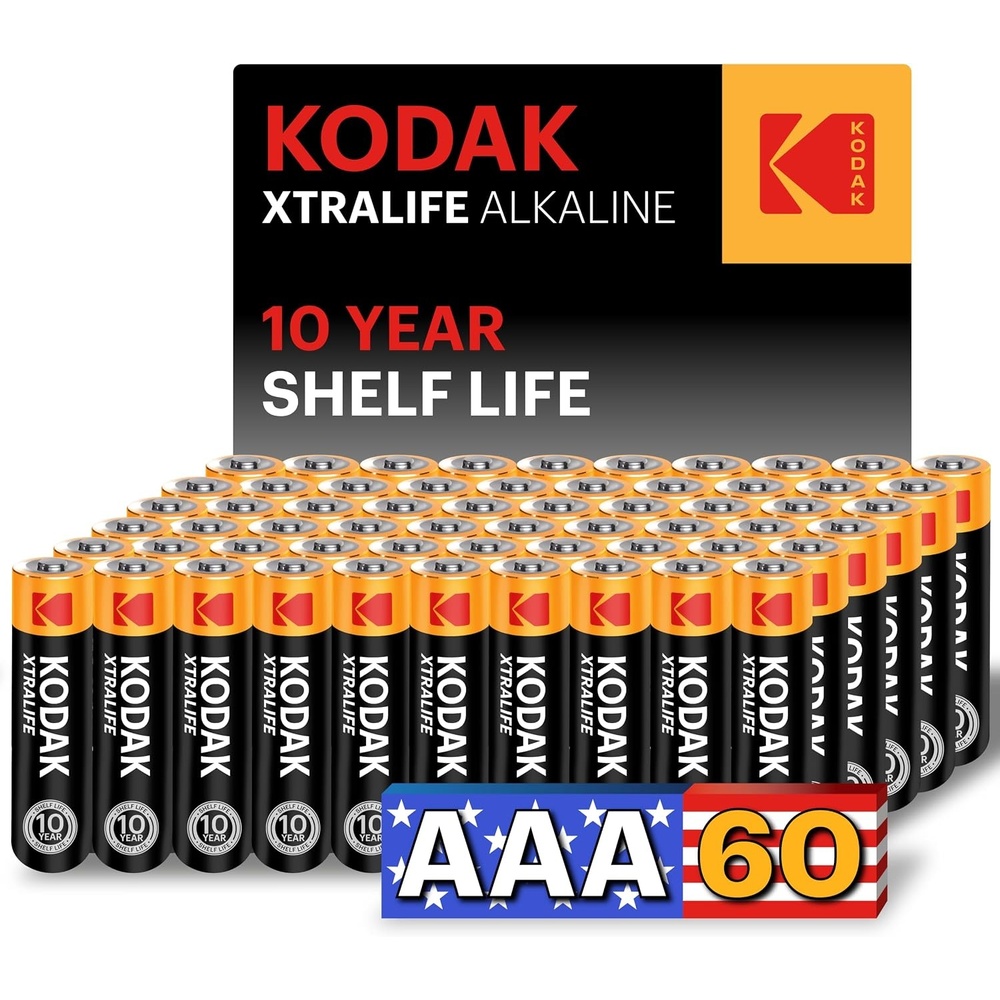 image:imageKODAK AAA Alkaline Batteries 60 Pack Triple A Battery LR03 15V60 x AAA Batteries