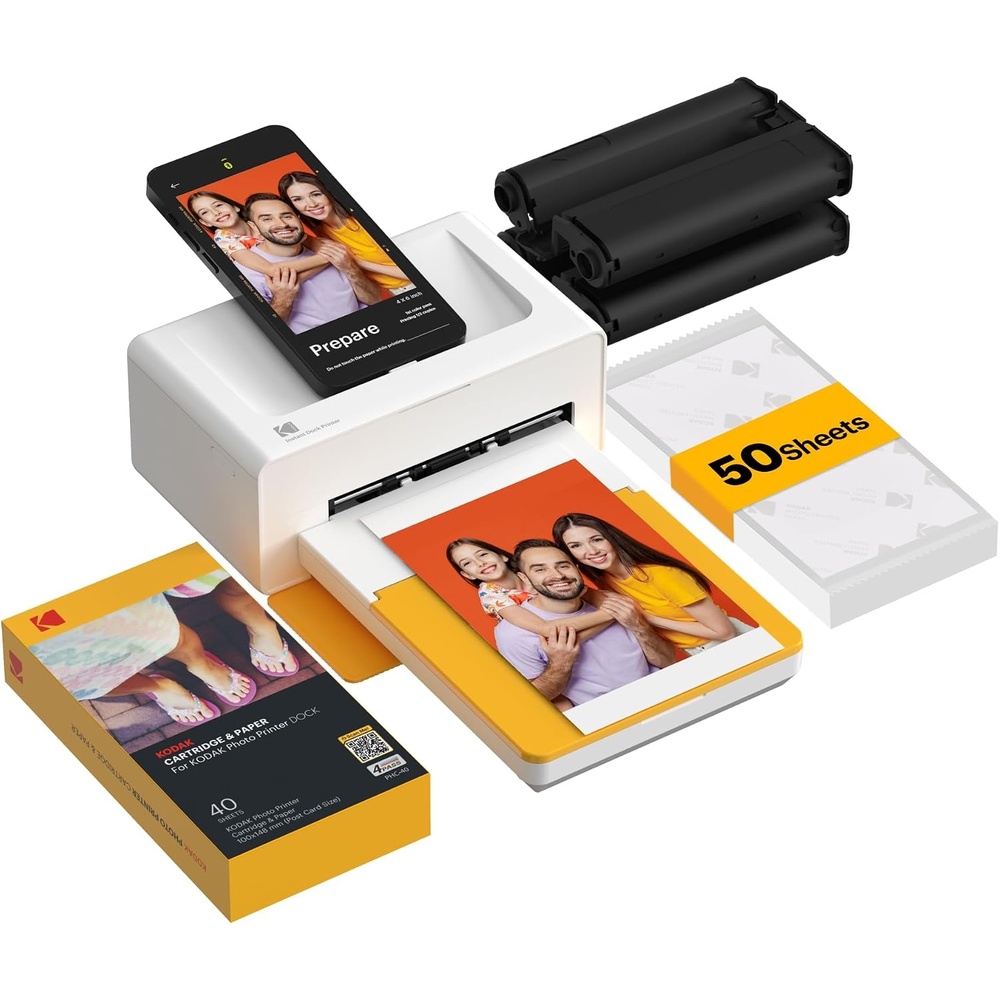 image:imageKODAK Dock Plus 4x6 Photo Printer Smartphone Docking 4PASS 50 Sheets50 Sheets