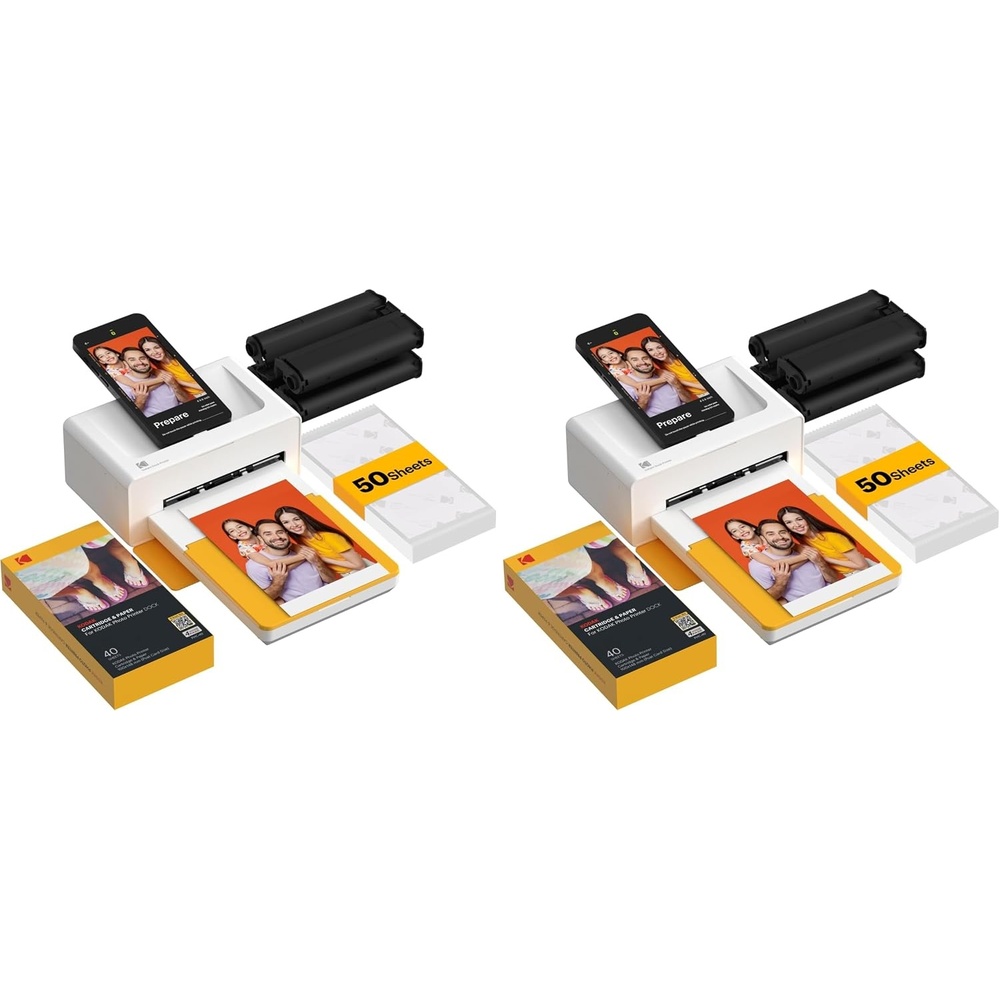 image:imageKODAK Dock Plus 4x6 Photo Printer Smartphone Docking 4PASS 50 Sheets50 Sheets Pack of 2