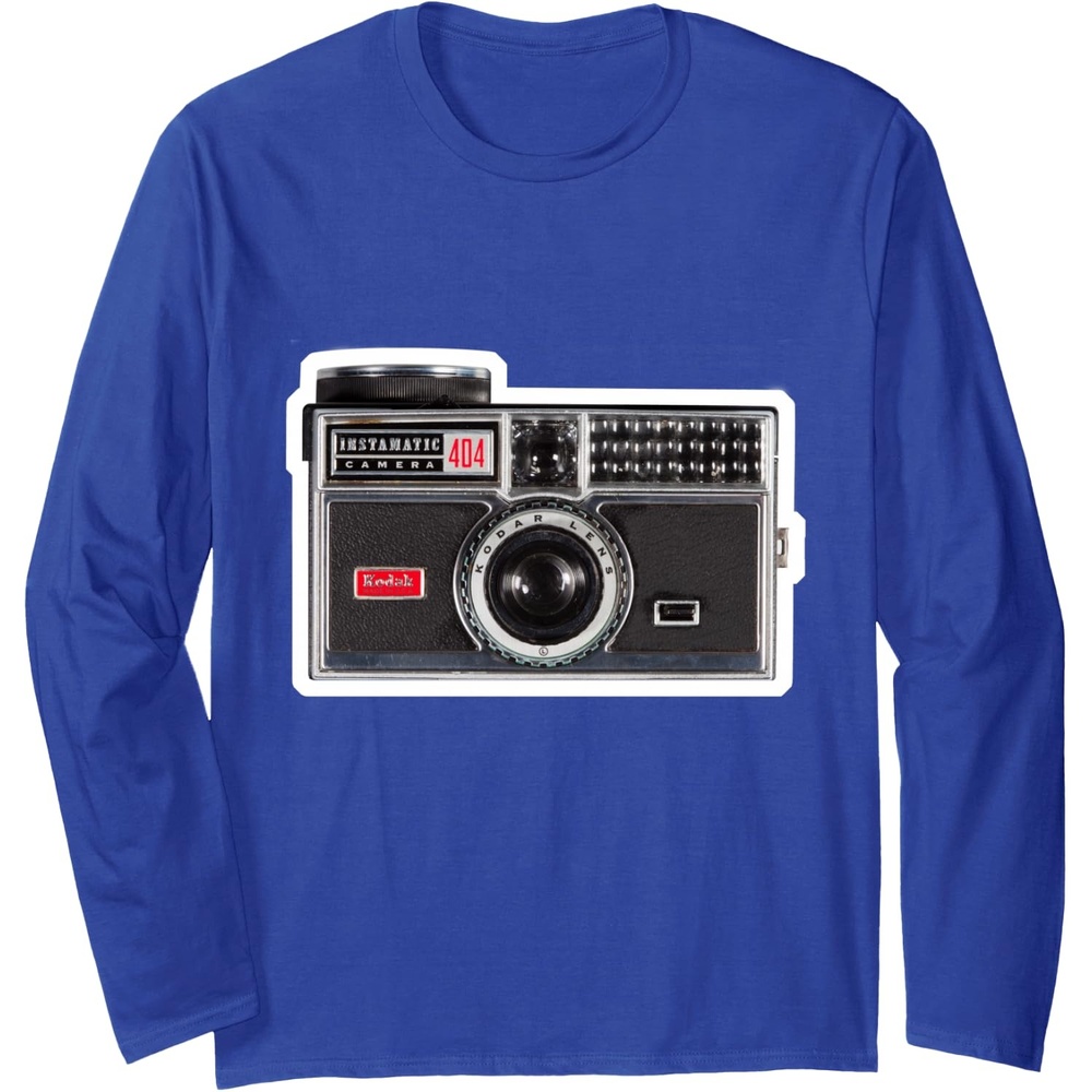 image:imageKODAK INSTAMATIC Camera Design Long Sleeve TShirtRoyal Blue