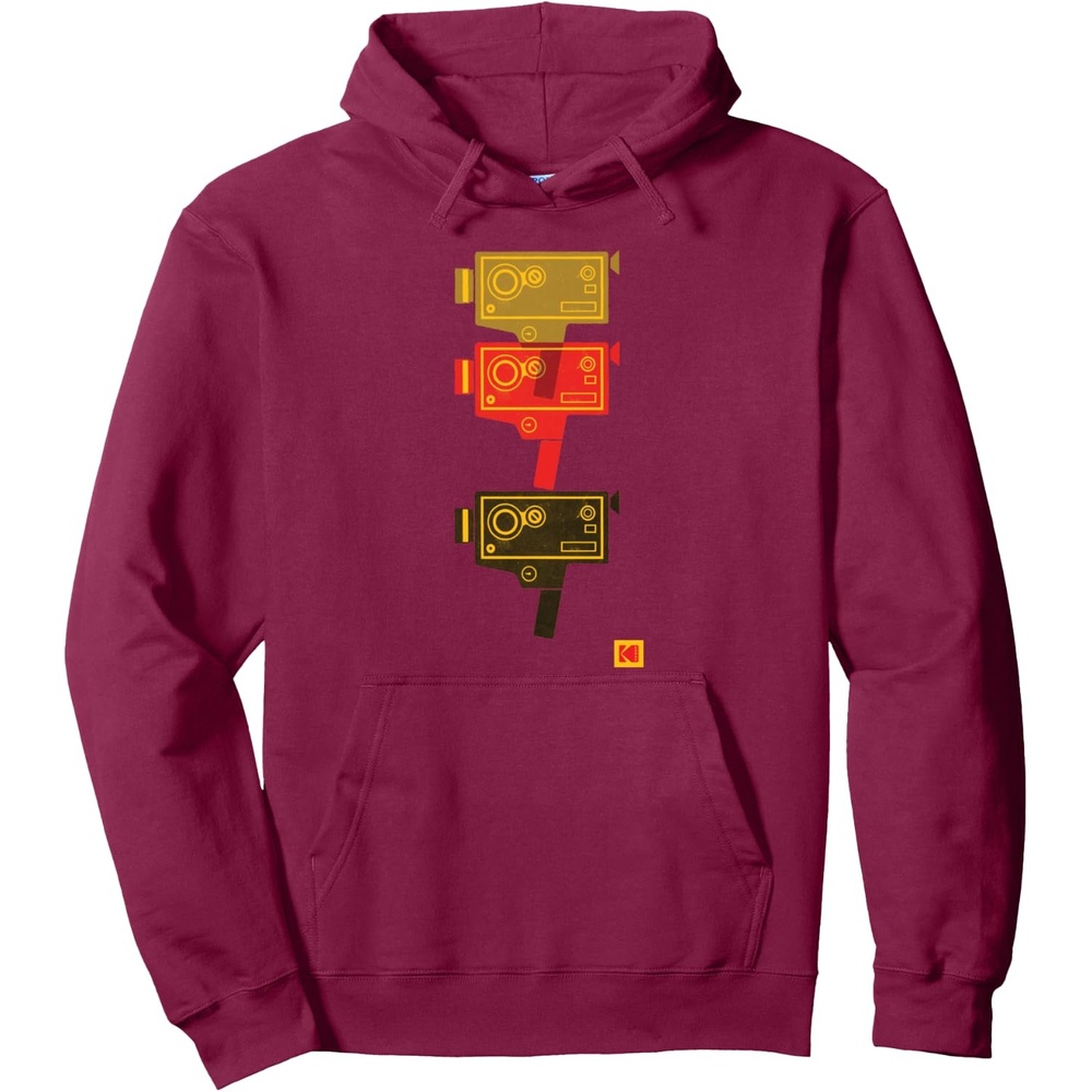 image:imageKODAK M7 Movie Camera Art Pullover HoodieBurgundy