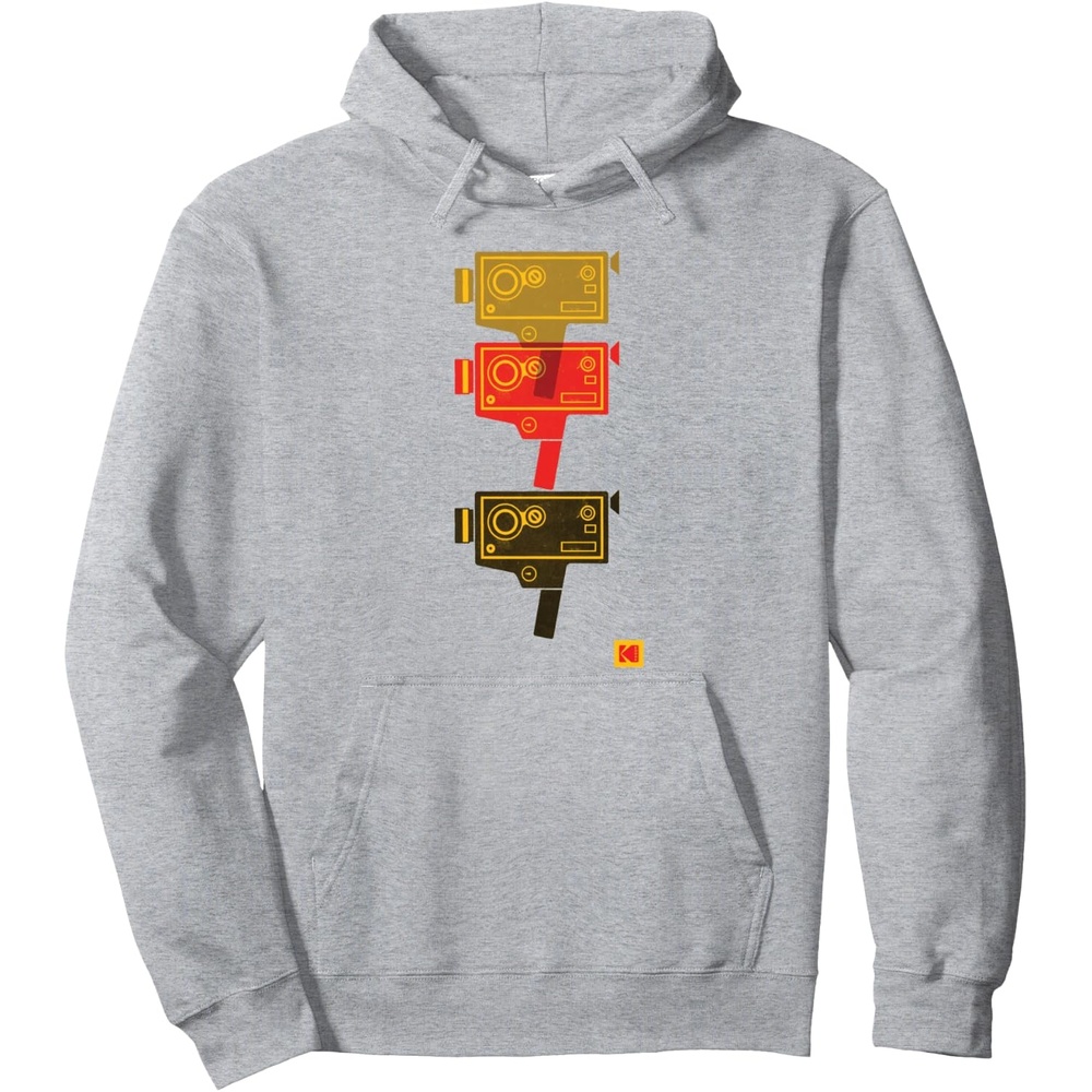 image:imageKODAK M7 Movie Camera Art Pullover HoodieHeather Grey