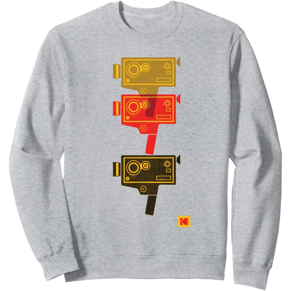 image:imageKODAK M7 Movie Camera Art SweatshirtHeather Grey