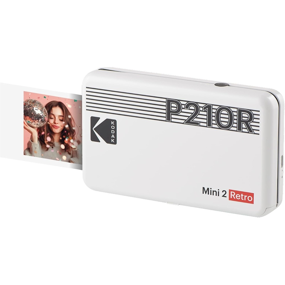 image:imageKODAK Mini 2 Retro 2x3 Portable Photo Printer 4PASS 38 Sheets WhiteWhite