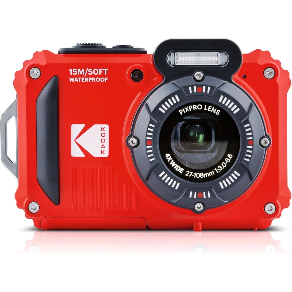 image:imageKODAK PIXPRO WPZ2 16MP Waterproof Digital Camera 15m 4X Zoom RedRed