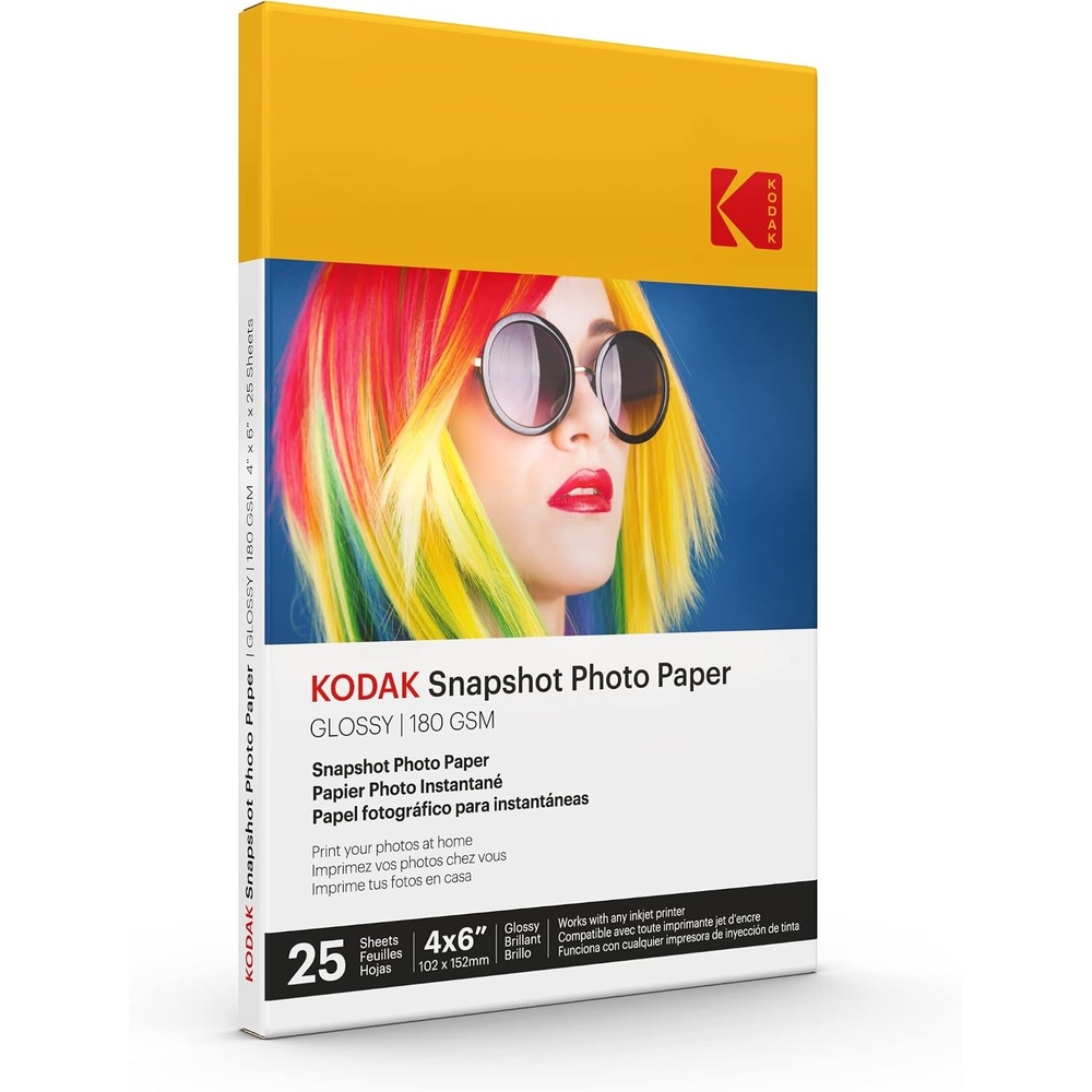 image:imageKODAK Photo Paper Gloss 4 X 6 SNAPSHOT 100 count 48lb180 gm 285MIL 41305 THIS PRODUCT IS NOT COMPATIBLE WITH THE KODAK DOCK PRINTER4 X 6  25PK