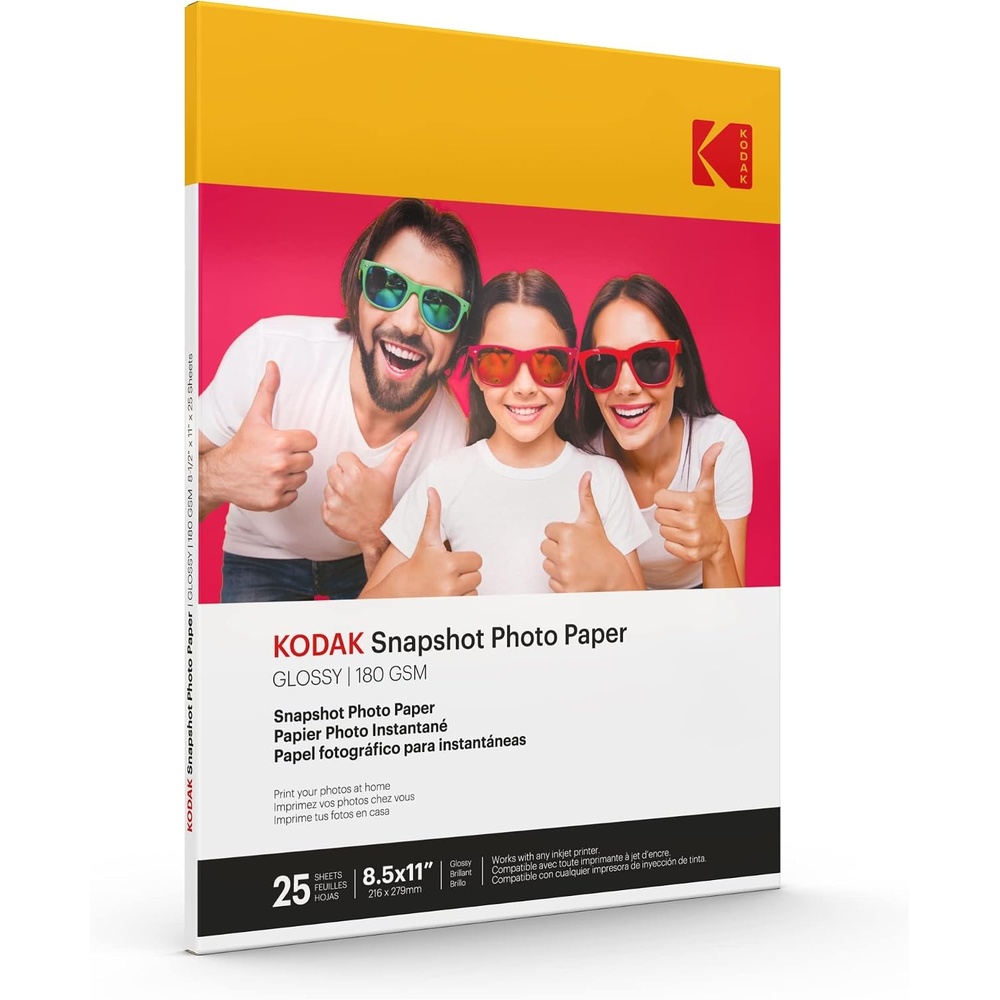 image:imageKODAK Photo Paper Gloss 4 X 6 SNAPSHOT 100 count 48lb180 gm 285MIL 41305 THIS PRODUCT IS NOT COMPATIBLE WITH THE KODAK DOCK PRINTER85 X 11 25PK