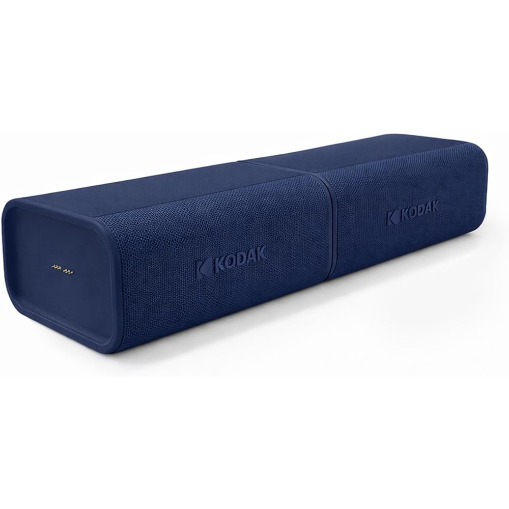 image:imageKODAK SOUNDBRIX Plus 2 in 1 Splittable Magnetic Dual Portable Wireless Bluetooth Speaker Stackable MonotoStereo Sound 8H Playtime IPX4 Splash Resistant Soundbar for Home or Outdoor Midnight BlackBlasting Blue
