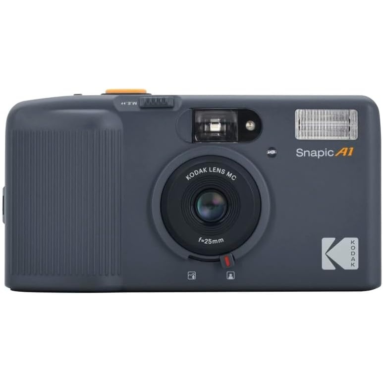 image:imageKODAK Snapic A1 35mm Film Camera 35mm Reusable 2Zone Focus Lightweight Compact Rhino Grey Film amp AAA Battery are not IncludedRhino Gray