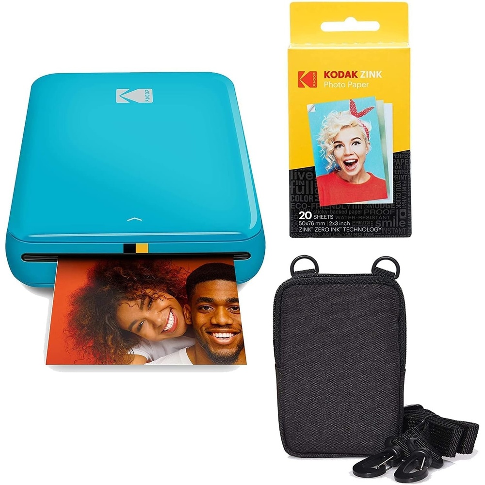image:imageKODAK Step Instant Photo Printer with BluetoothNFC Zink Technology amp KODAK App for iOS amp Android Blue Go BundleBlue
