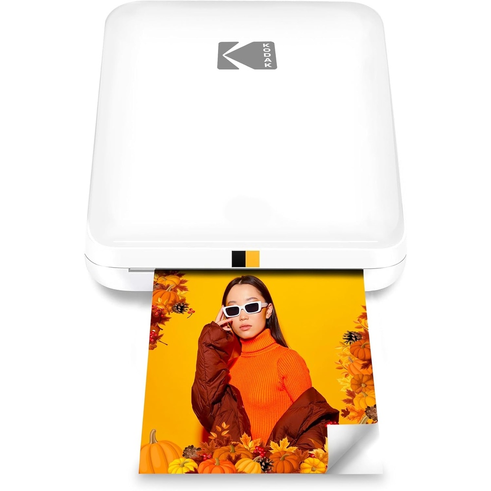 image:imageKODAK Step Slim Instant Smartphone Photo Printer Portable Sleek Color Wireless Mobile Printer Zink 2x3 StickyBack Photos Print from iOS amp Android Devices with Bluetooth wthe Fun App WhiteWhite
