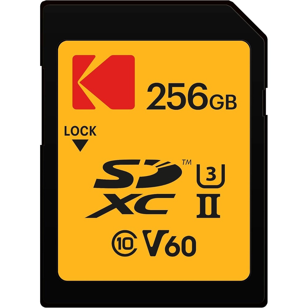 image:imageKodak 128GB UHSII U3 V60 Ultra Pro SDXC Memory Card256GB