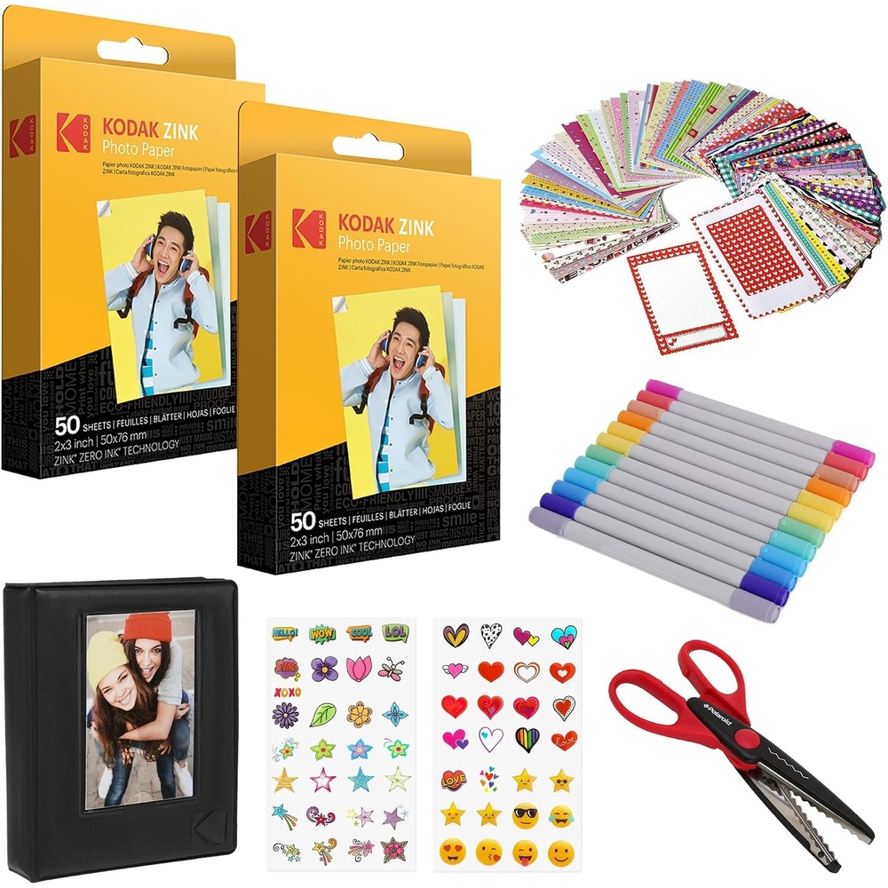 image:imageKodak 2x3 Premium Zink Paper 100 Pack Scrapbook Bundle