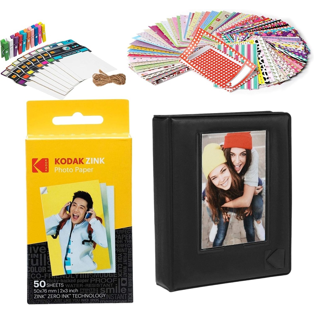 image:imageKodak 2x3 Premium Zink Paper Starter Kit with Photo Album
