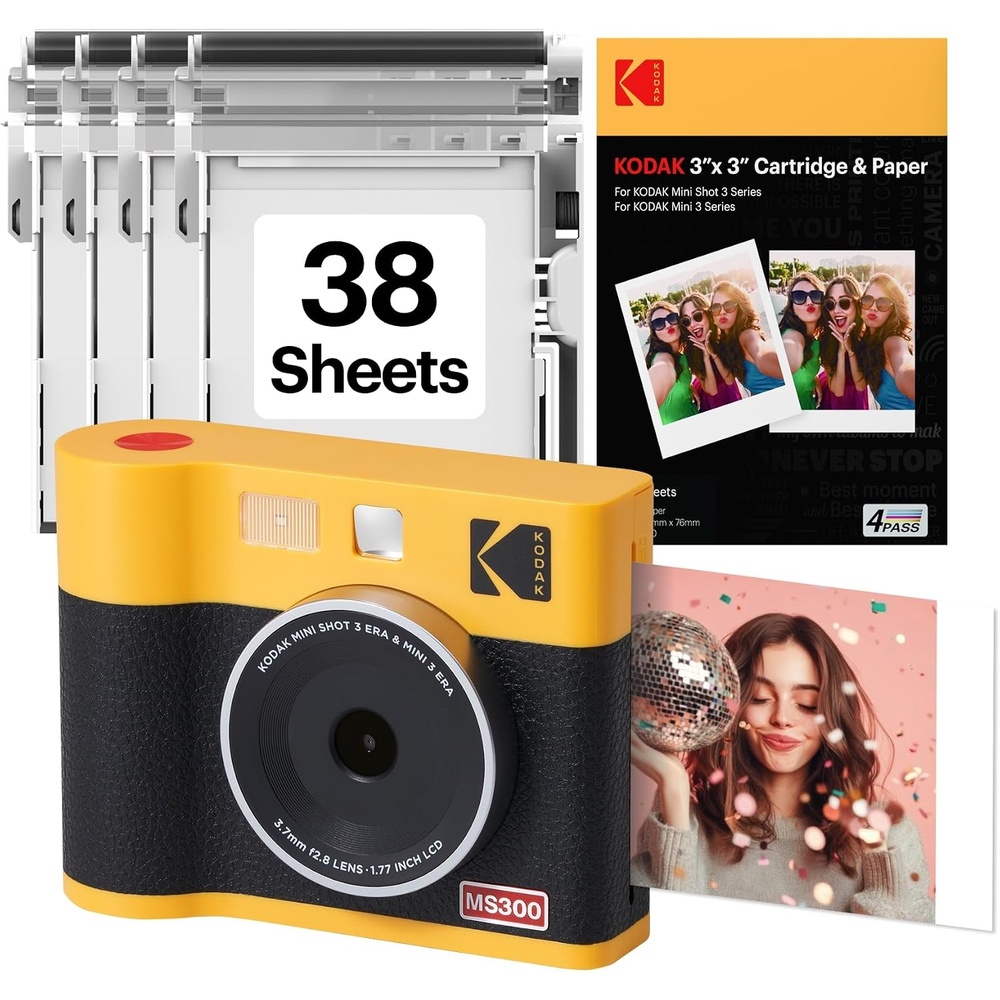 image:imageKodak Cam Mini Shot 3 ERA Black 3x3Yellow