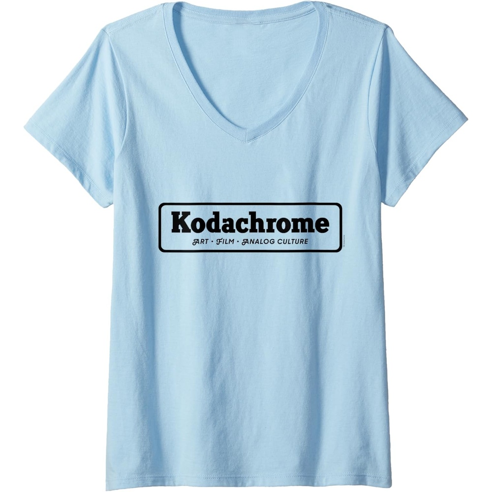 image:imageKodak Kodachrome Logo VNeck TShirt Womens