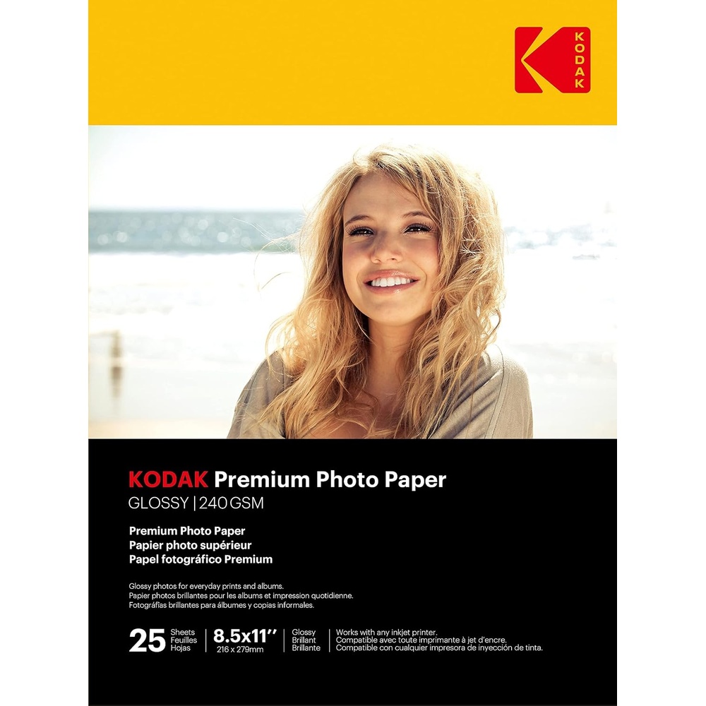 image:imageKodak photo paper 4 x 6 glossy 100 count 66 lb 240 gm 411759891181 THIS PRODUCT IS NOT COMPATIBLE WITH THE KODAK DOCK PRINTER85 x 11 25 Sheets