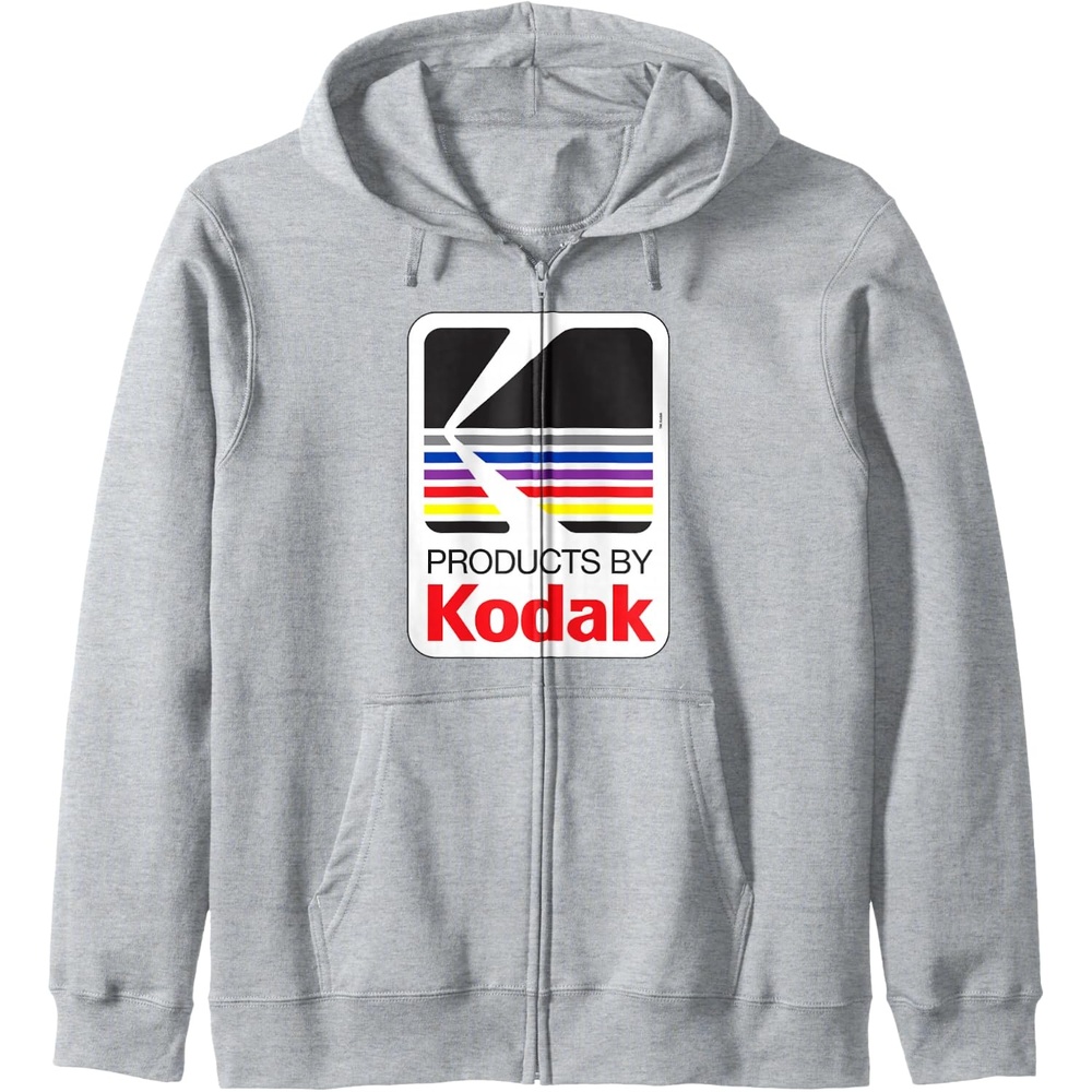 image:imageProducts by Kodak Vintage Logo Zip HoodieHeather Grey