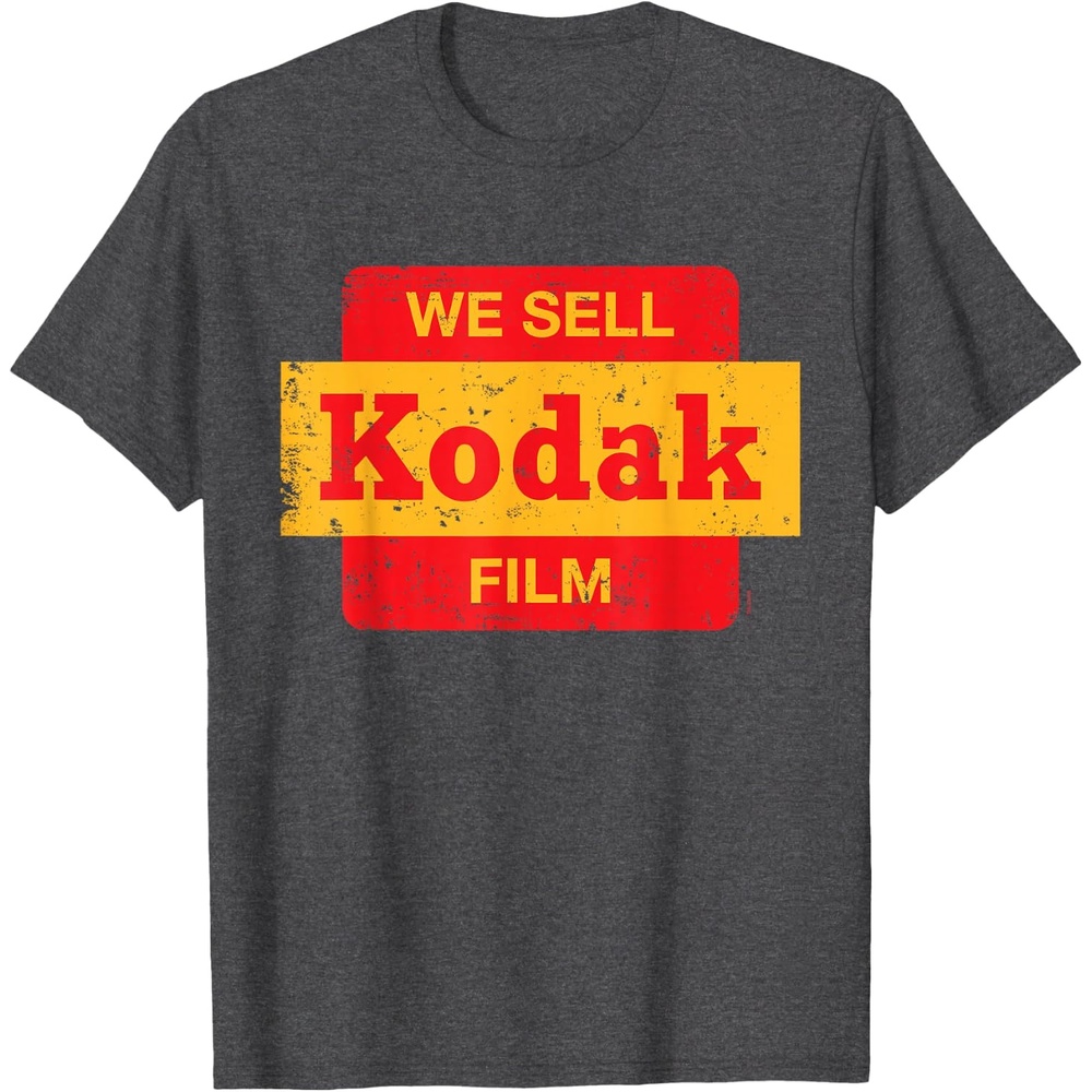 image:imageVintage We Sell Kodak Film Retail Sign Design TShirt SmallDark Heather Grey