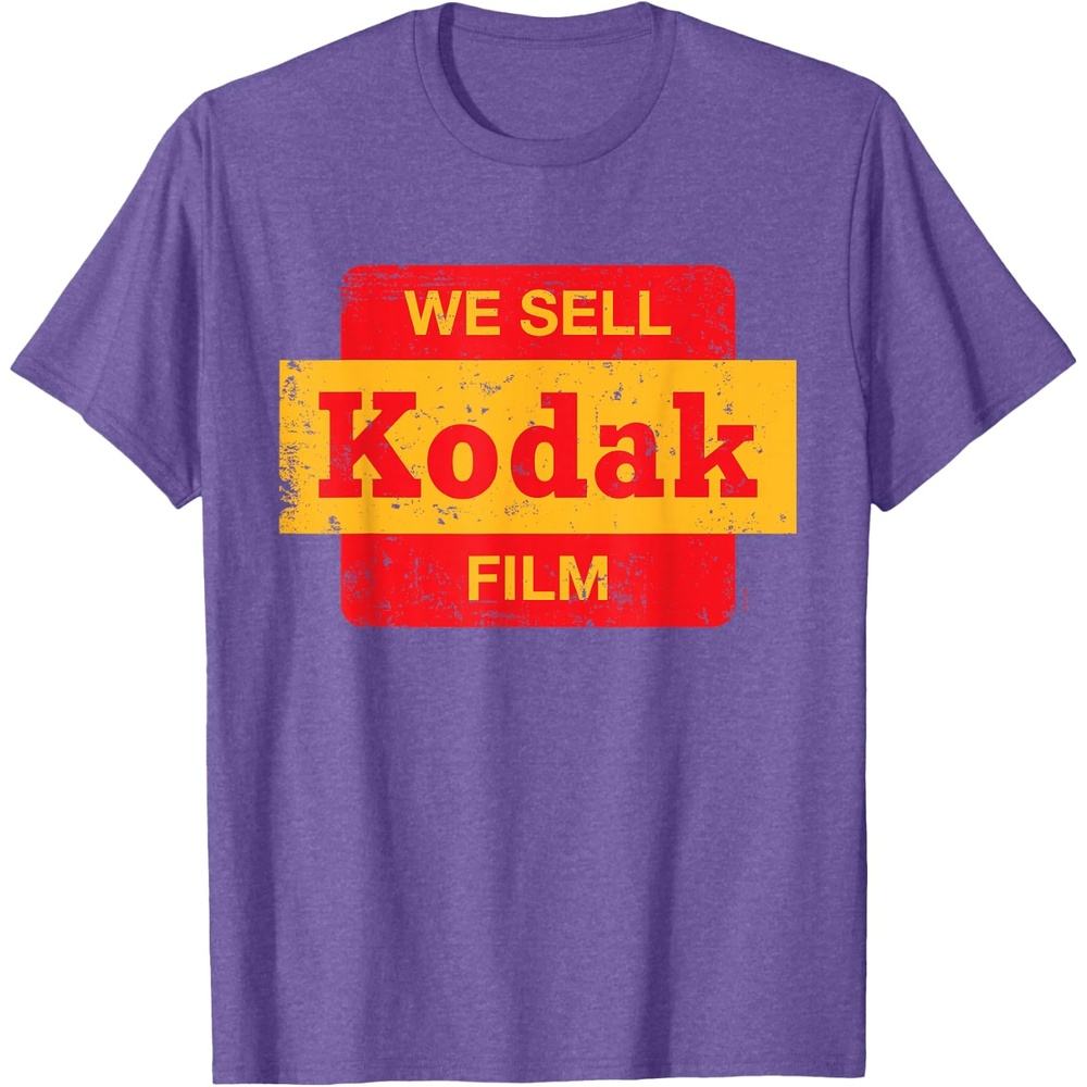 image:imageVintage We Sell Kodak Film Retail Sign Design TShirt SmallPurple Heather