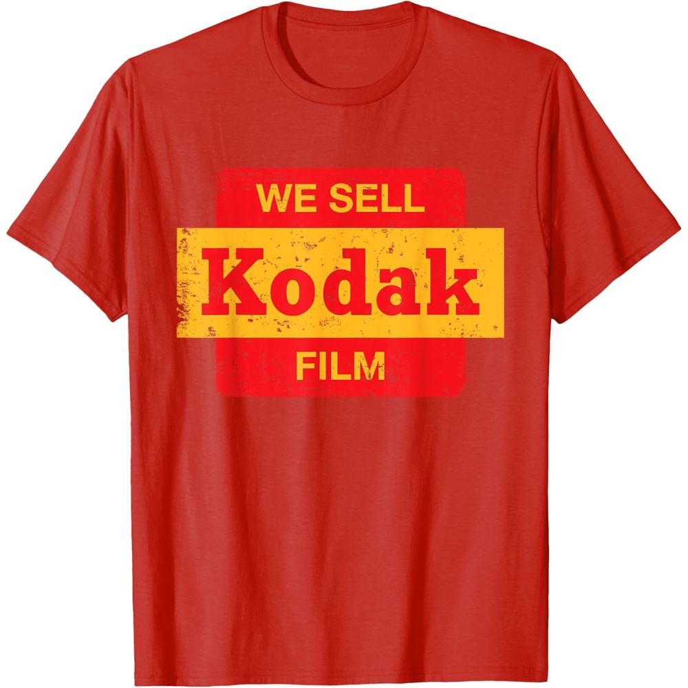 image:imageVintage We Sell Kodak Film Retail Sign Design TShirt SmallRed