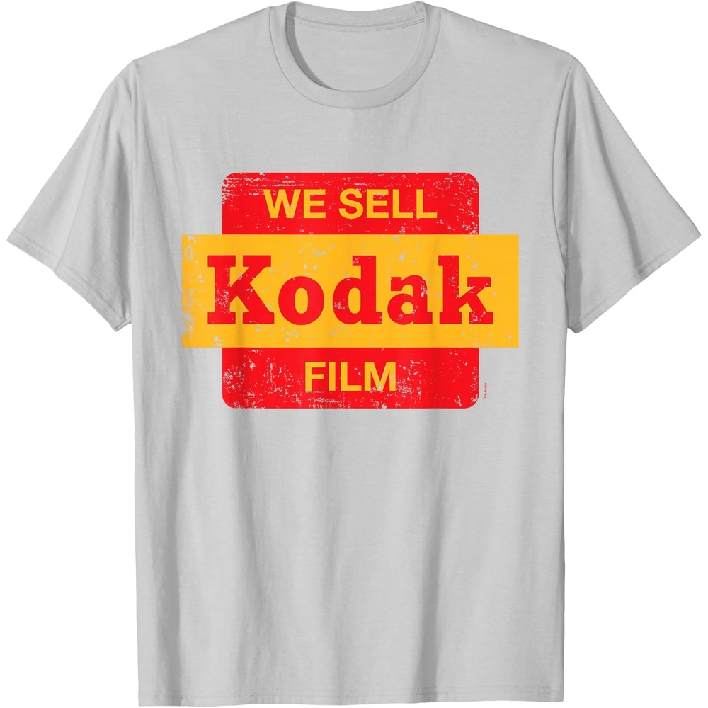 image:imageVintage We Sell Kodak Film Retail Sign Design TShirt SmallSilver Grey