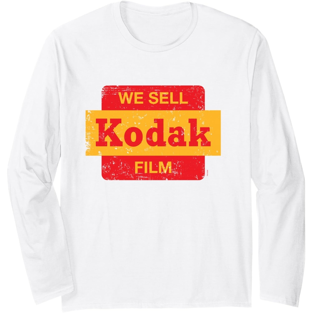 image:imageVintage We Sell Kodak Film Retail sign design Long Sleeve TShirtWhite