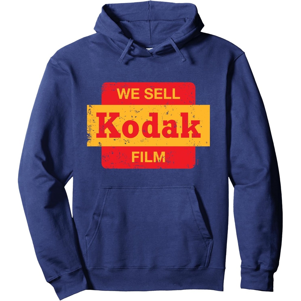 image:imageVintage We Sell Kodak Film Retail sign design Pullover HoodieNavy Blue