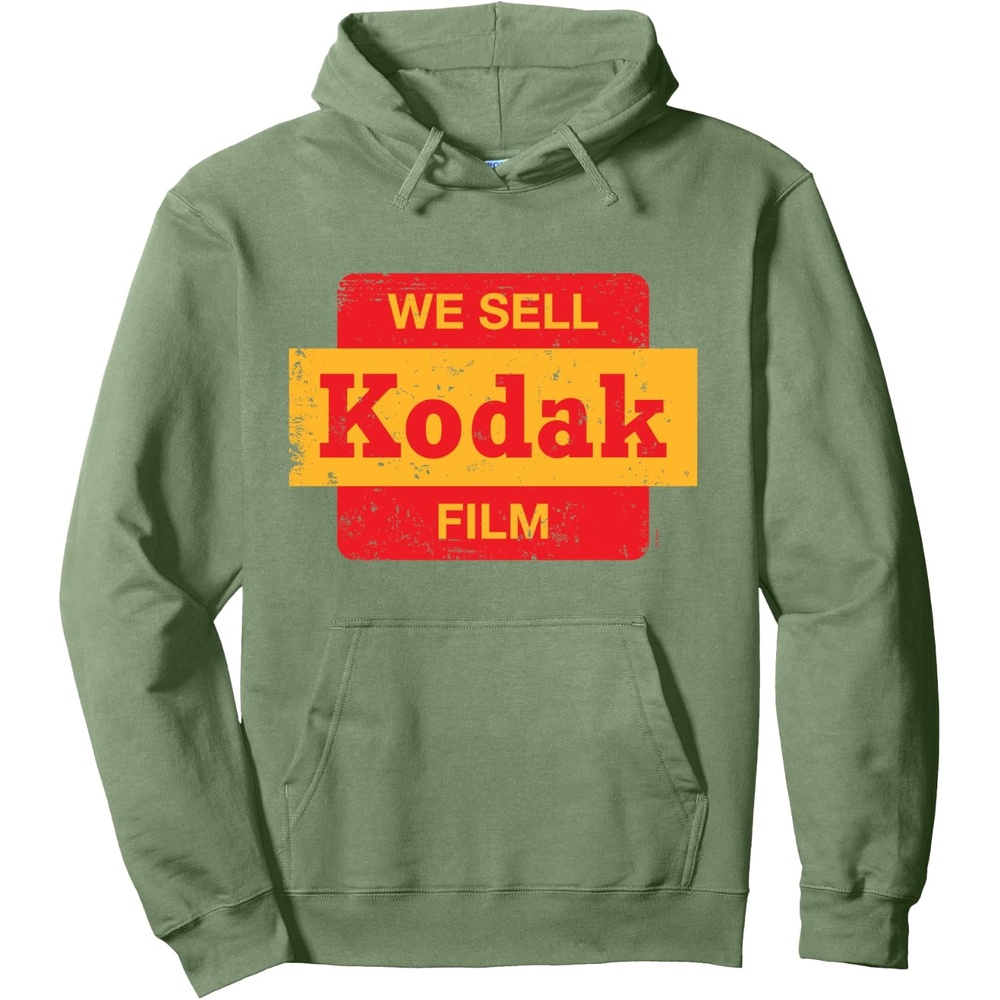 image:imageVintage We Sell Kodak Film Retail sign design Pullover HoodieSage Green