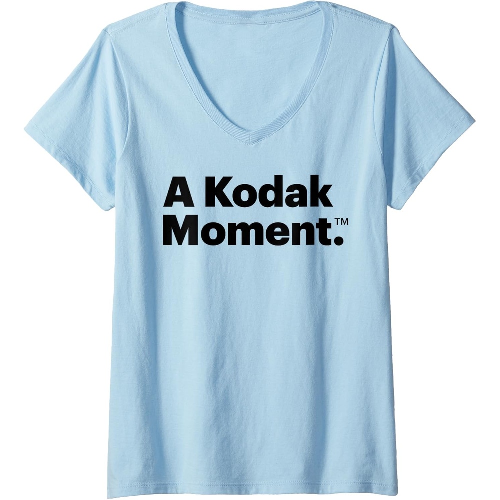 image:imageWomens A Kodak Moment VNeck TShirtBaby Blue