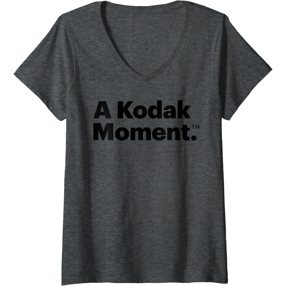 image:imageWomens A Kodak Moment VNeck TShirtDark Heather Grey