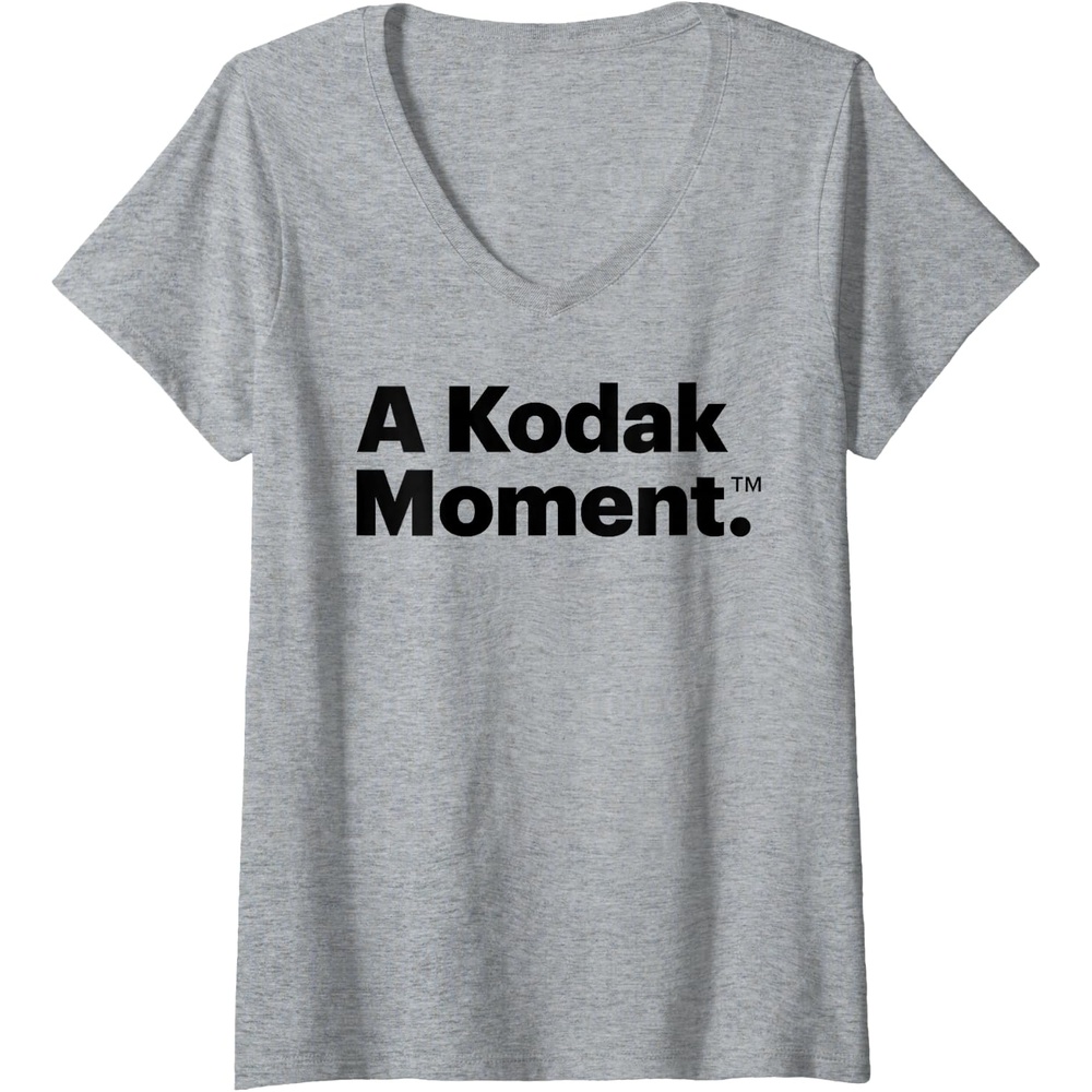 image:imageWomens A Kodak Moment VNeck TShirtHeather Grey