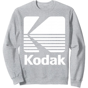 80’s Vintage Kodak Logo – White Sweatshirt(Heather Grey)