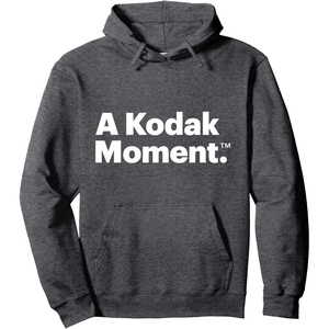 A Kodak Moment Pullover Hoodie(Dark Heather Grey)