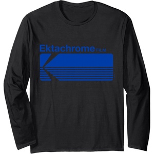 Ektachrome Film Vintage Logo Long Sleeve T-Shirt(Black)