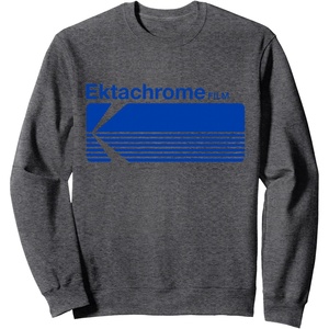 Ektachrome Film Vintage Logo Sweatshirt(Dark Heather Grey)