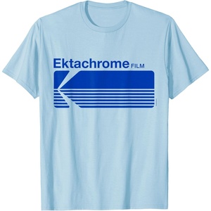 Ektachrome Film Vintage Logo T-Shirt(Baby Blue)