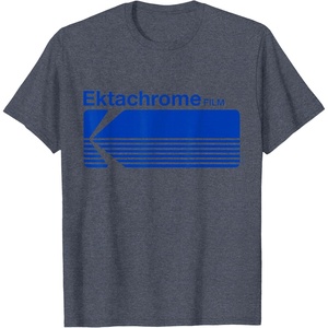 Ektachrome Film Vintage Logo T-Shirt(Heather Blue)