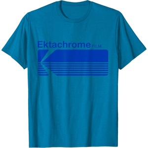 Ektachrome Film Vintage Logo T-Shirt(Sapphire Blue)
